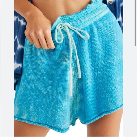 Free People ocean blue shorts. - Picture 4 of 8